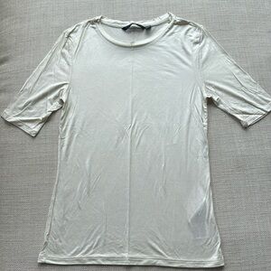 Vero Moda, M, ivory, silky viscose, Tshirt